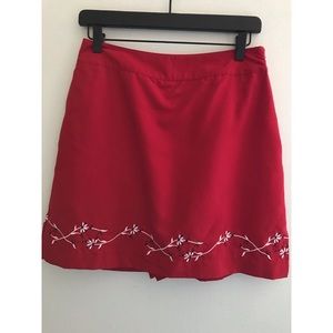 Izod women’s red size 8 tennis/golf skort skirt